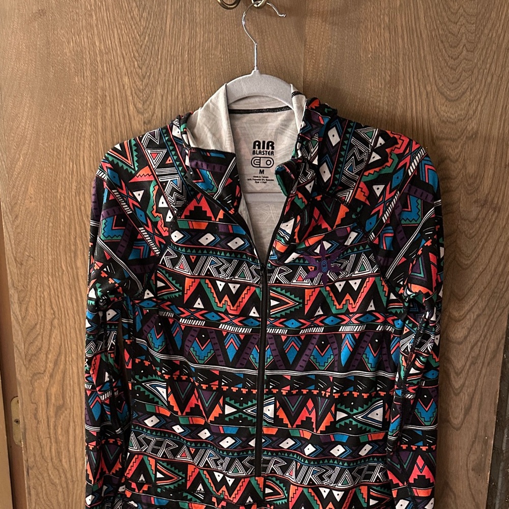 Air Blaster Geometric Pattern Jacket - image 2